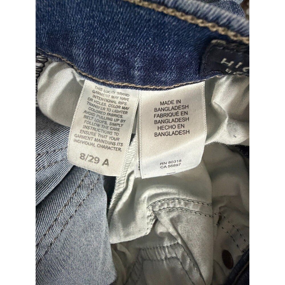 Lucky Brand Bridgette Skinny Jeans Womens 8/29 Distressed Ankle Stretch - Picture 12 of 14